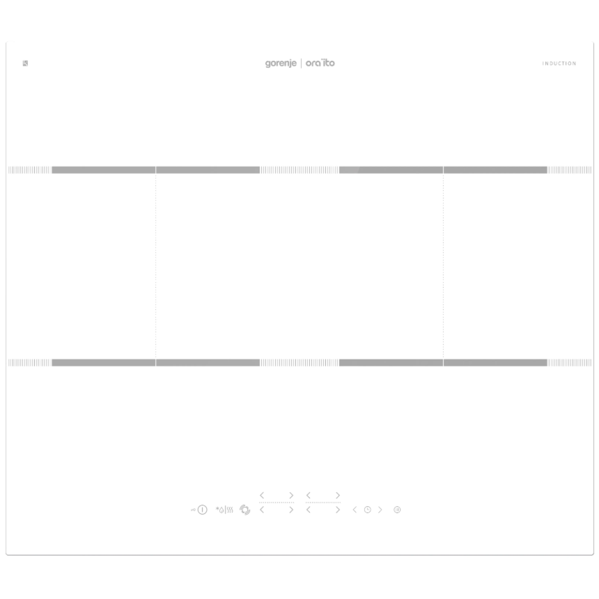 Gorenje 歌爾 IT646ORAW 60厘米 嵌入式四頭電磁爐 (白色)